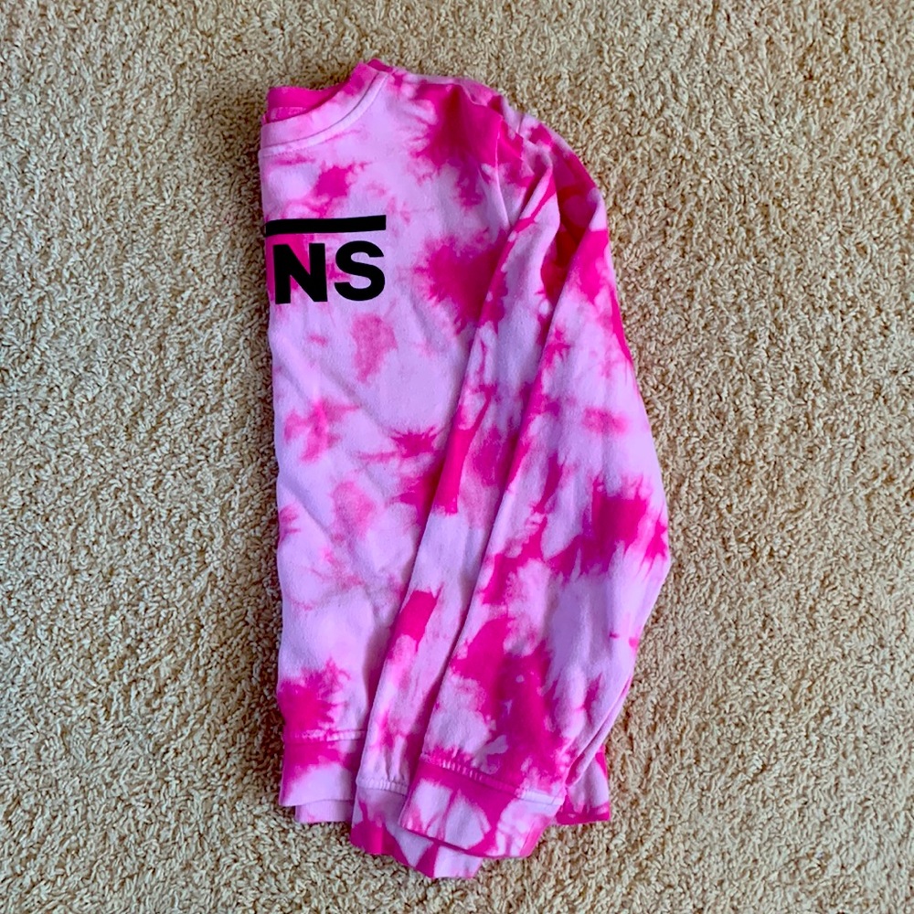 Vans sweater youth large tie die (pink)